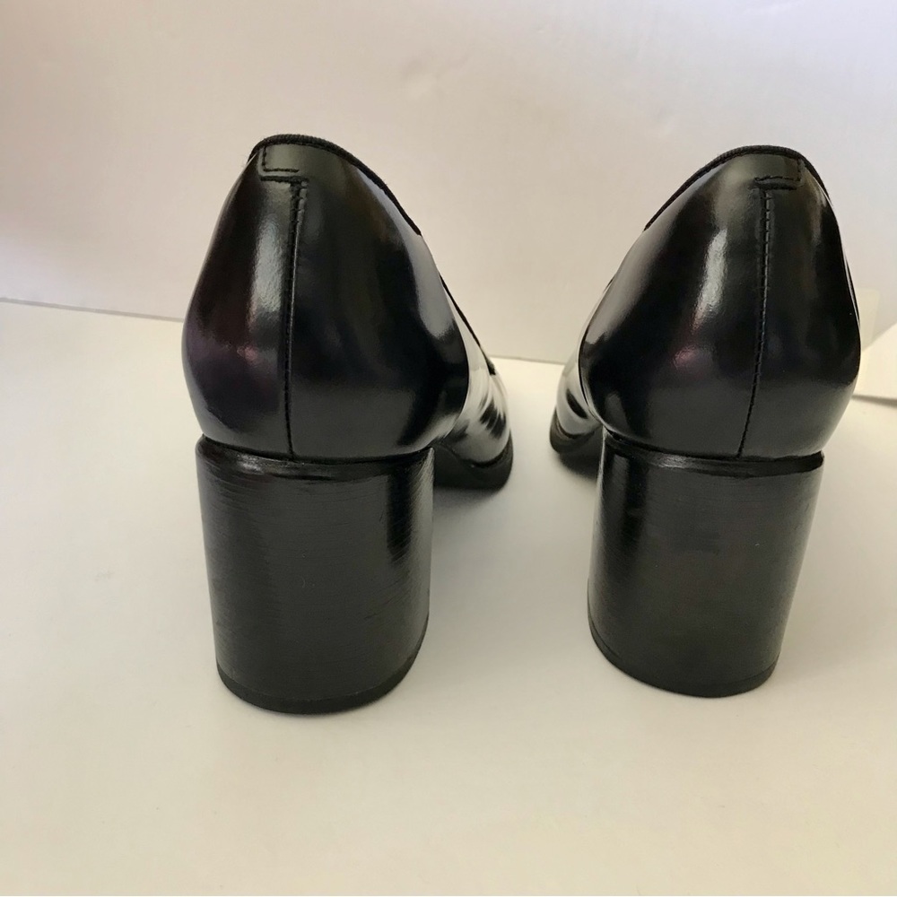 Clarks Tarah Grace Black Block Heel Pumps Size 9M - Picture 5 of 9